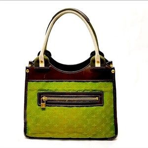 Louis Vuitton Green and Brown Shoulder Bag